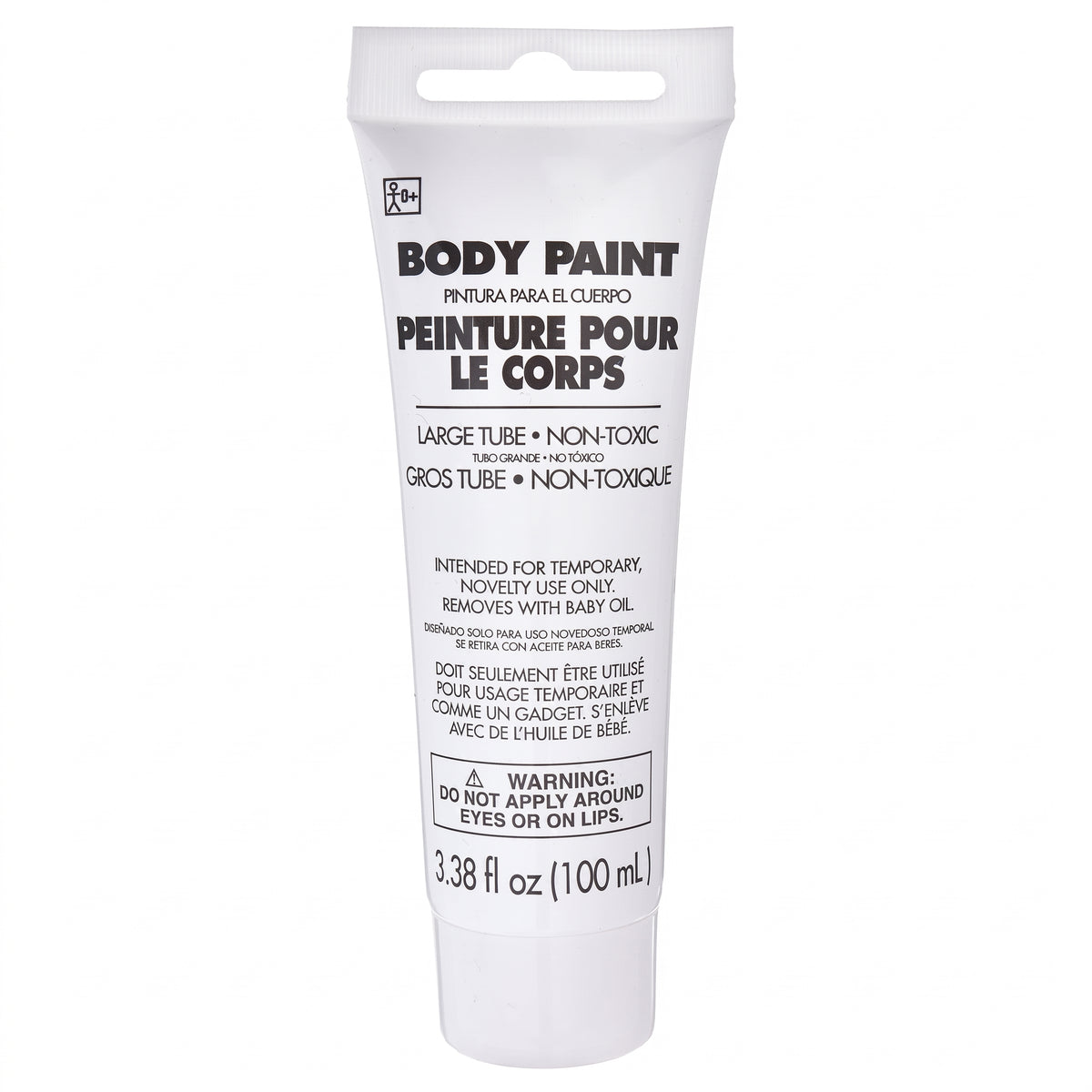 White Body Paint - Non-Toxic Team Spirit Makeup (100ml)