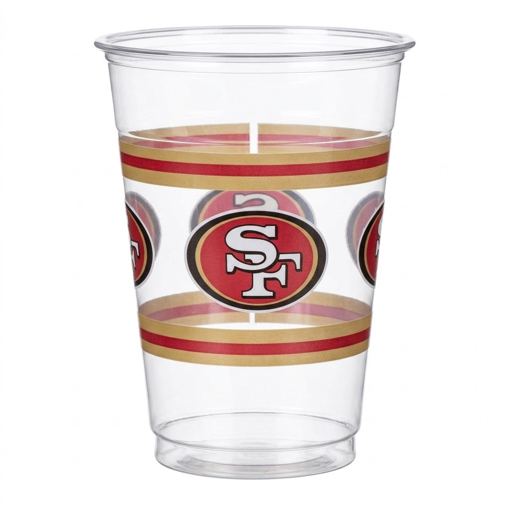 San Francisco 49ers NFL Plastic Cups, 25-Pack