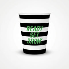 Ready Set Drink 12 oz Football Paper Cups