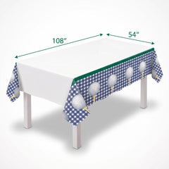 Golf Themed Plastic Table Cover, 54" x 108"