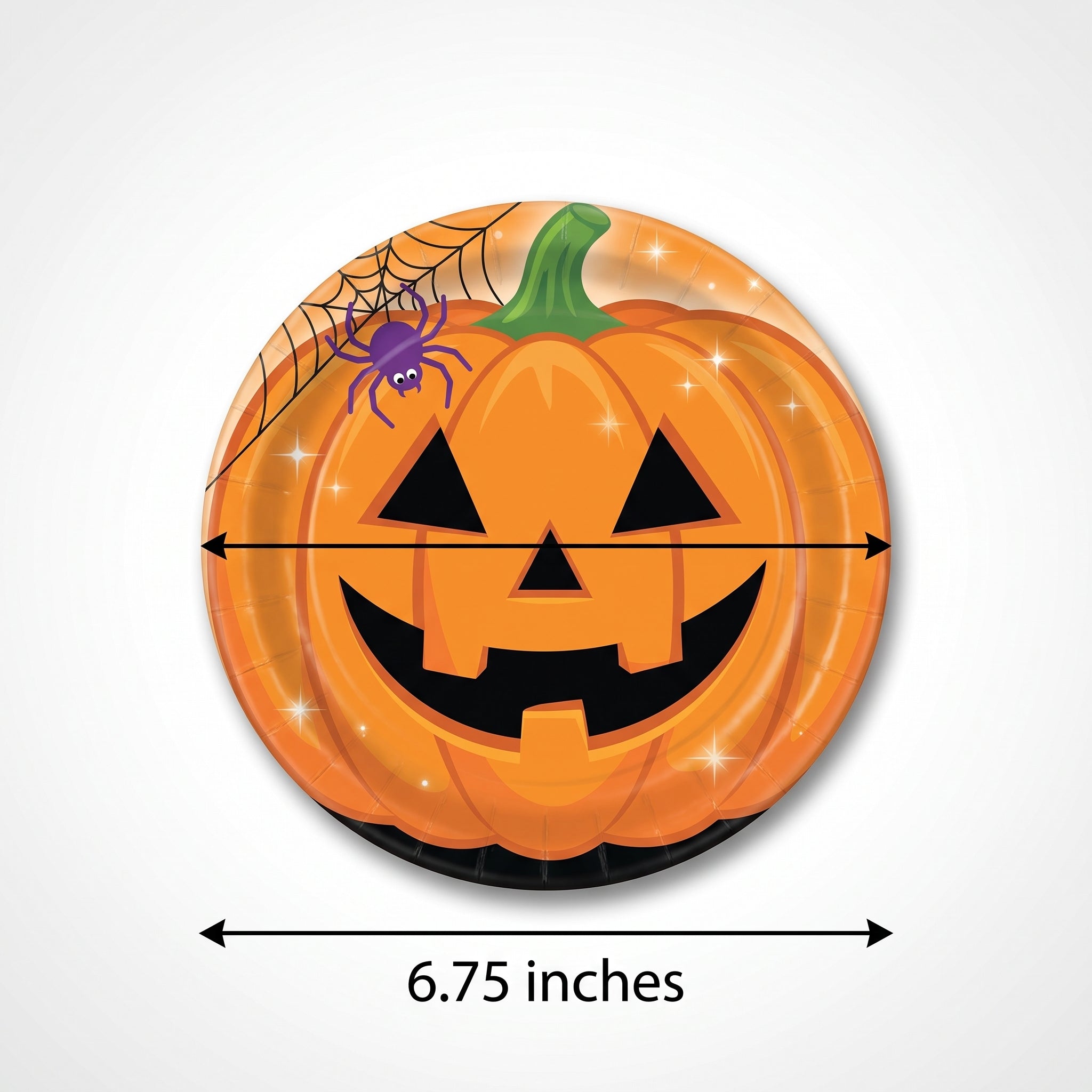 Perfect Pumpkin Halloween Paper Plates - 6.75"