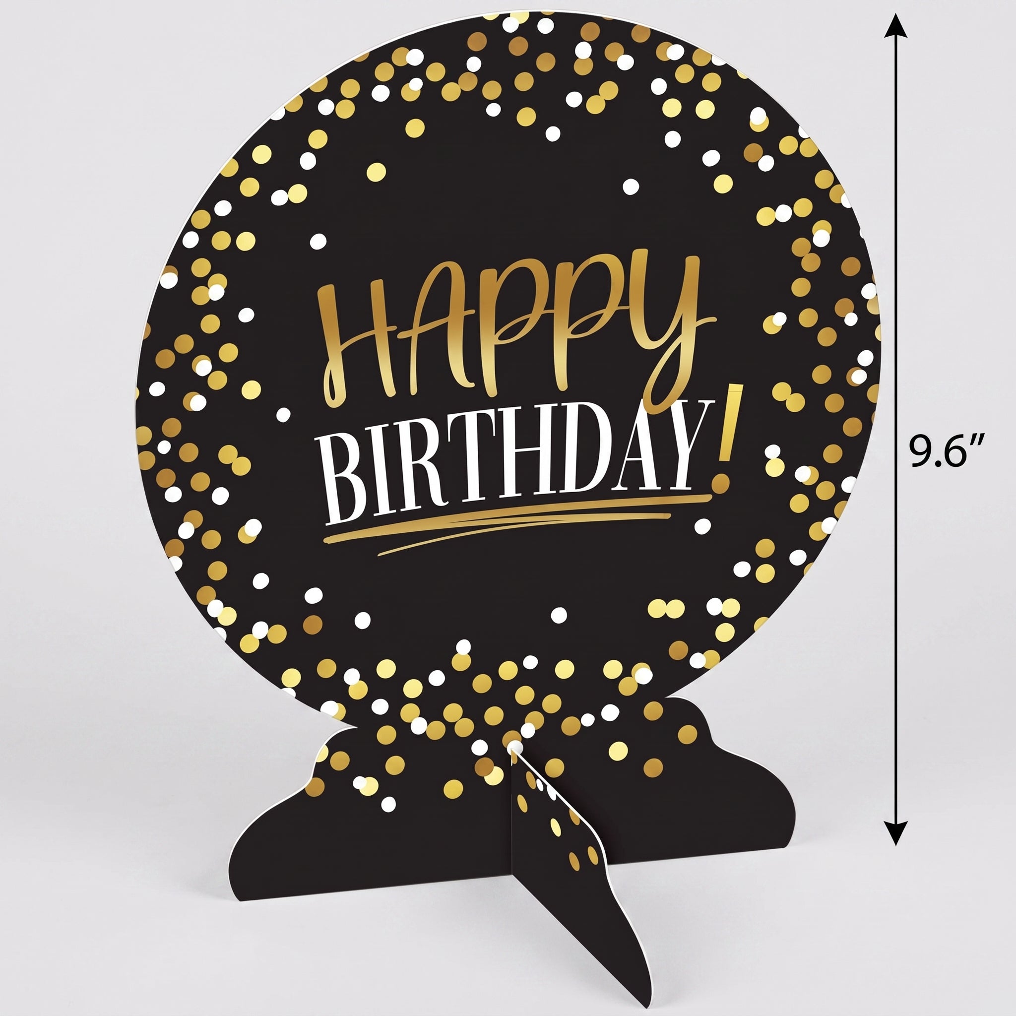 Black and Gold Birthday Table Decoration