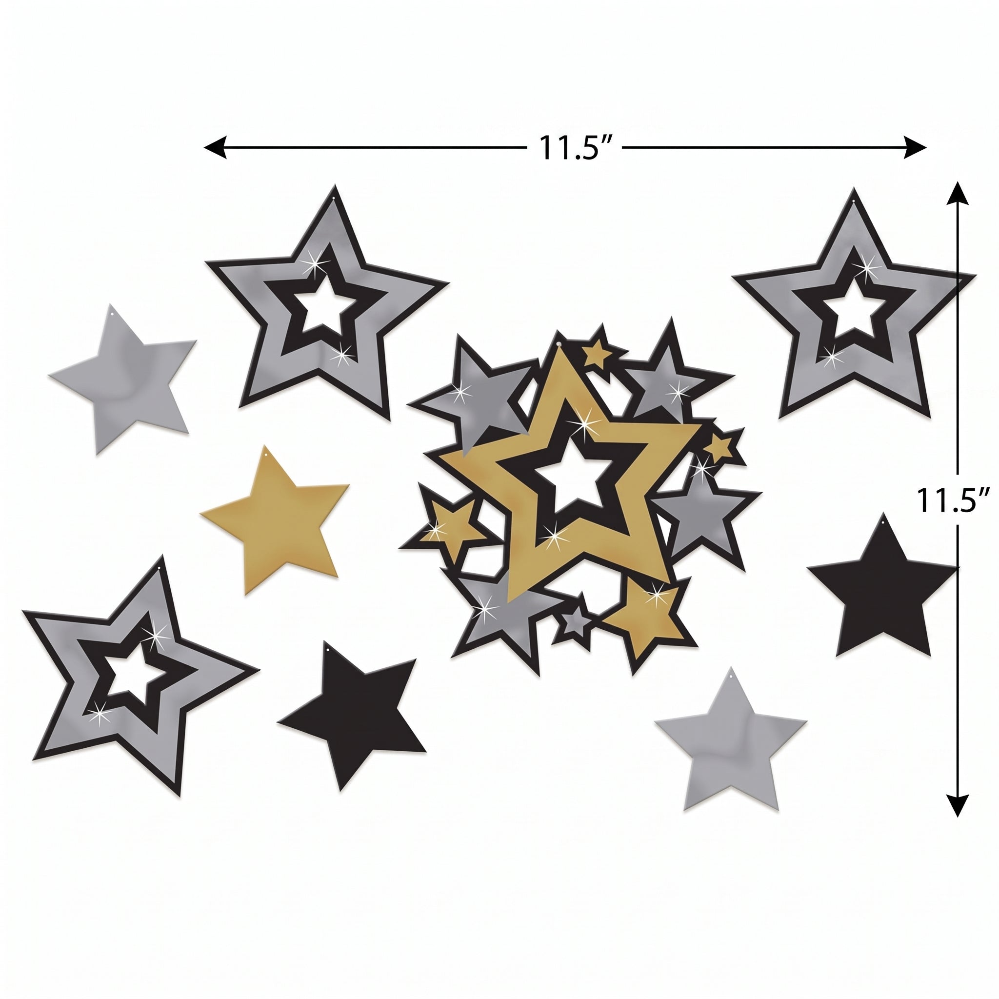 Hollywood Star Cutouts Mega Value Pack, 30-Count