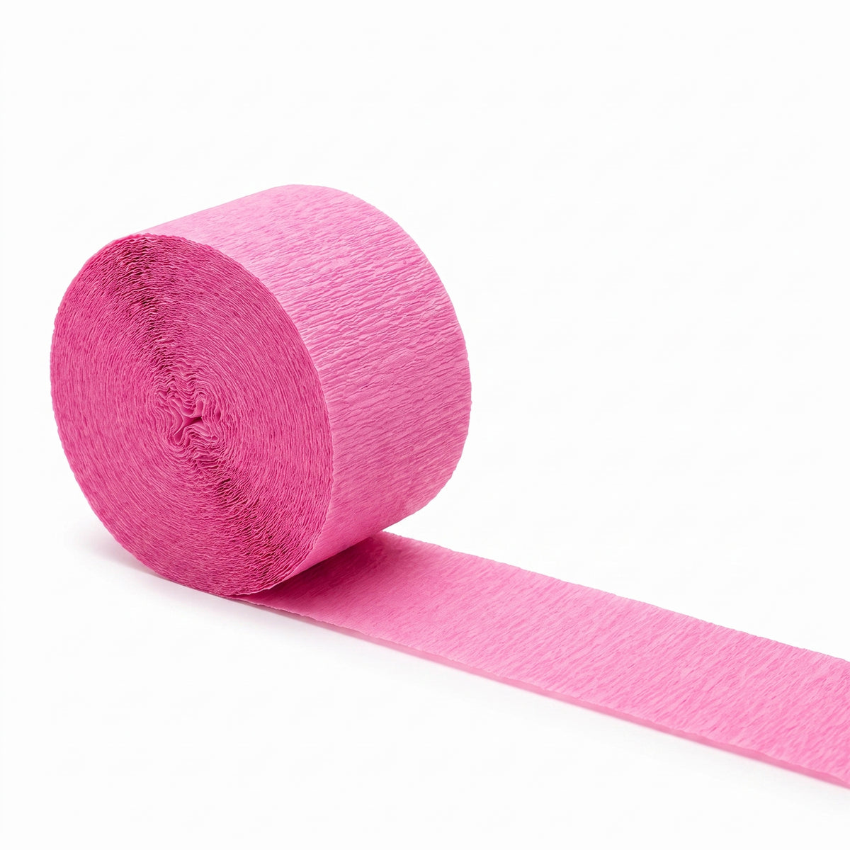 Bright Pink Crepe Streamer - 81ft
