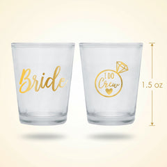 Bride & I Do Crew Shot Glasses - 5 Pack
