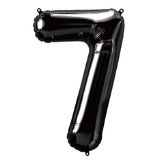 34 In. Black Number 7 Balloon