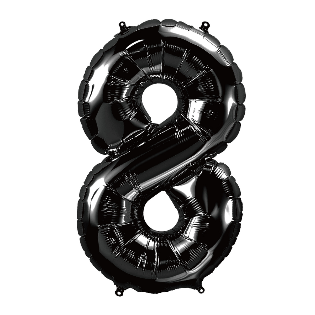 34" Black Number 8 Balloon