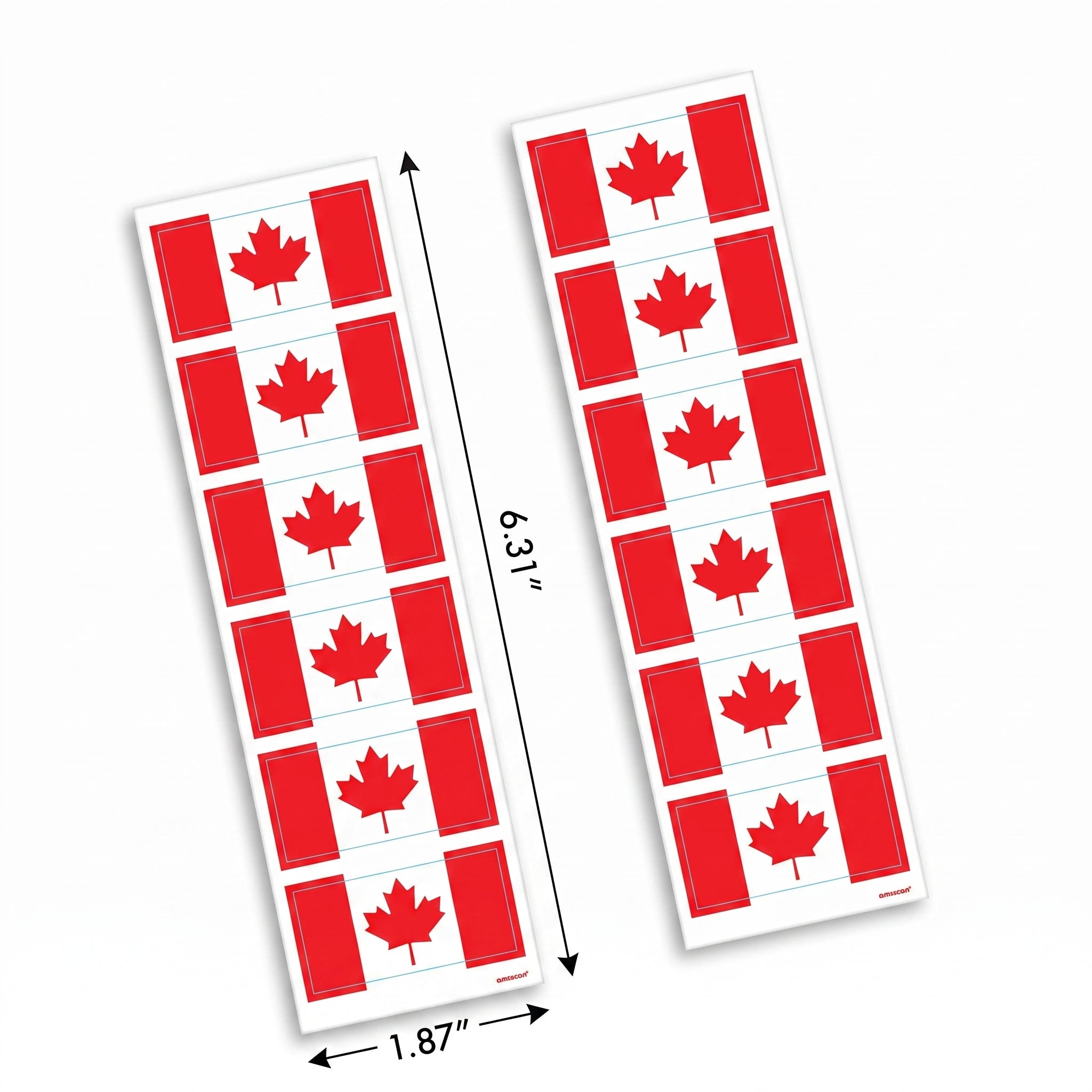 Canadian Flag Sticker Pack - 8 Sheets