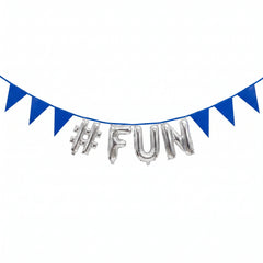 Royal Blue DIY Customizable Pennant Banner - 20ft