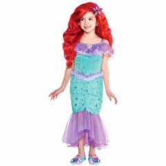 Kids' Ariel The Little Mermaid Costume - Disney Princess Dress - Toddler (3T-4T)