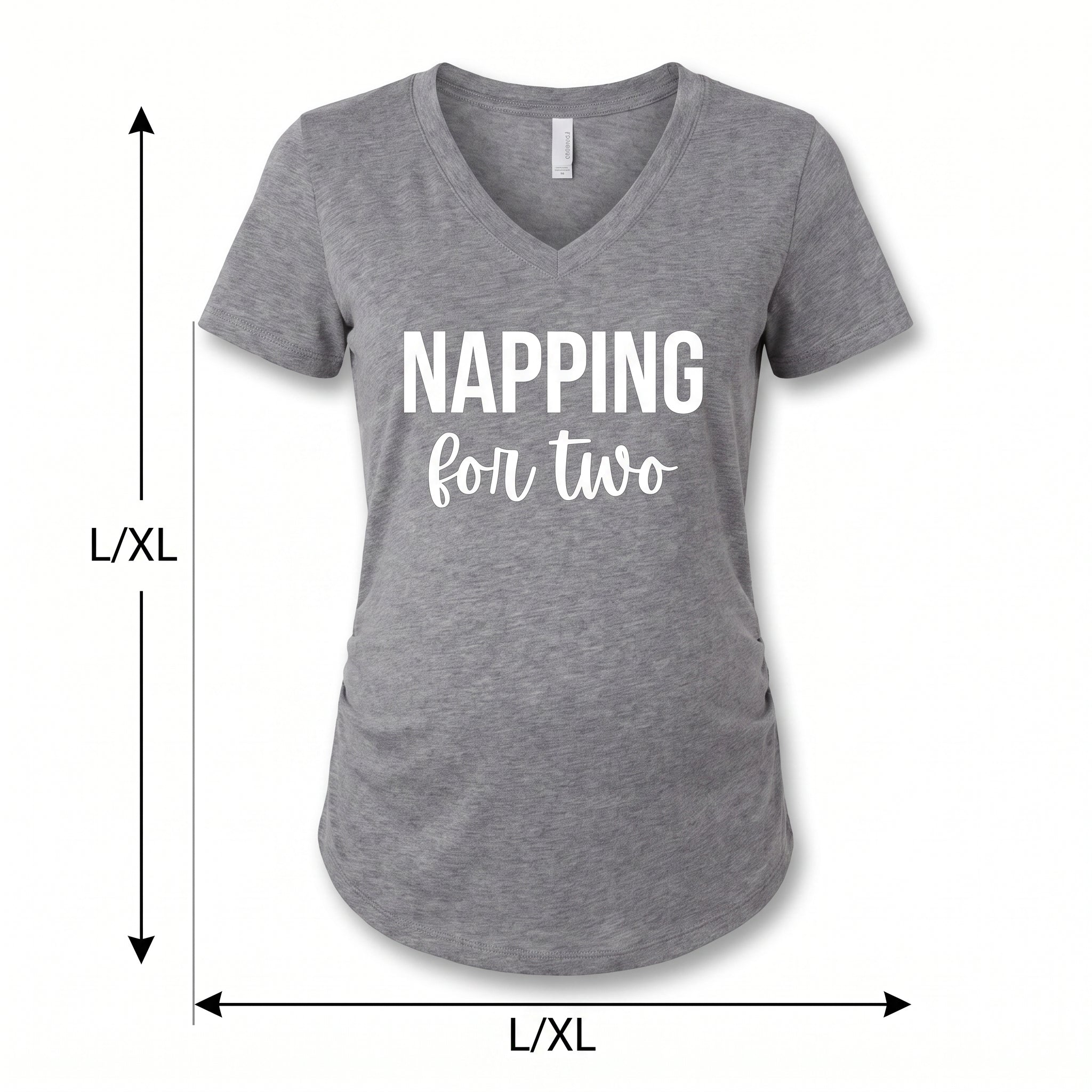 "Napping for Two" Maternity T-Shirt - L/XL