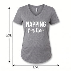 "Napping for Two" Maternity T-Shirt - L/XL