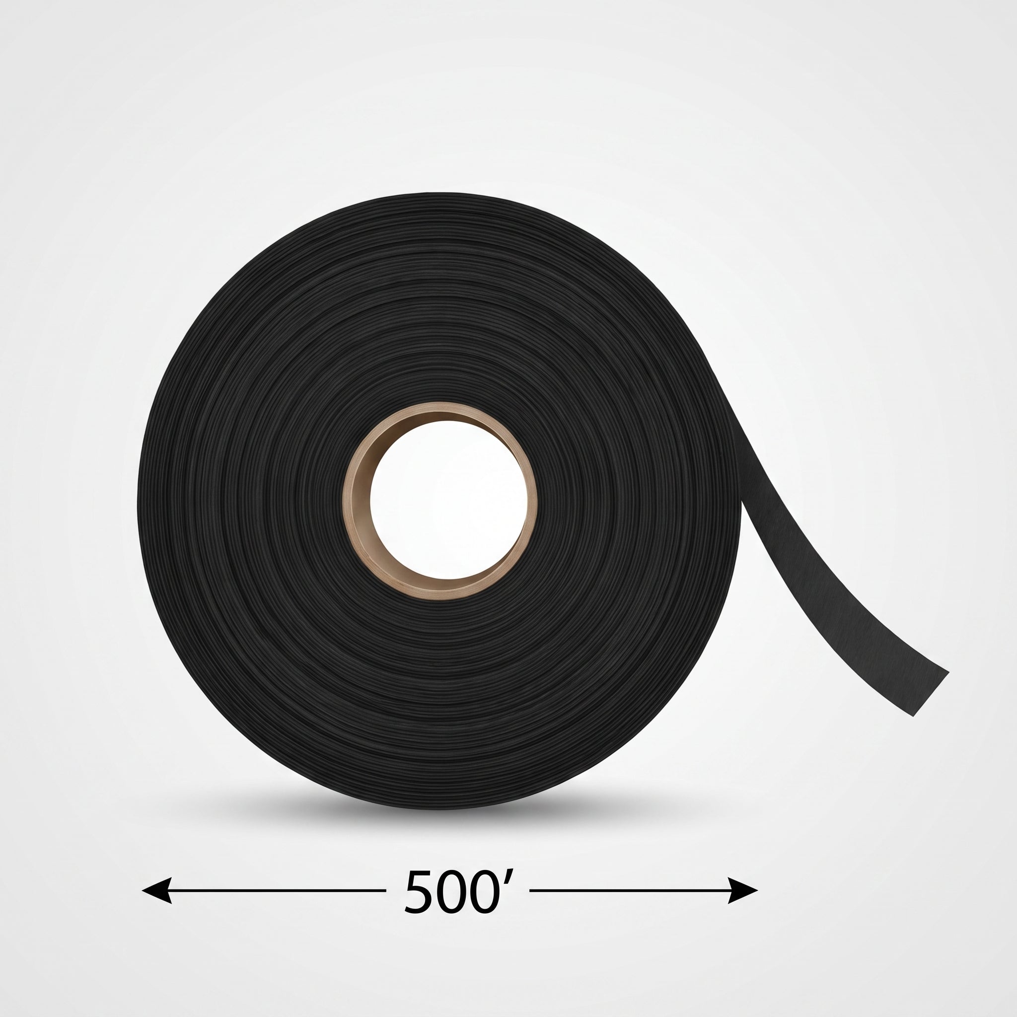 Jumbo Black Crepe Paper Streamer - 500ft