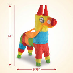 Vibrant Mini Donkey Piñata Decoration