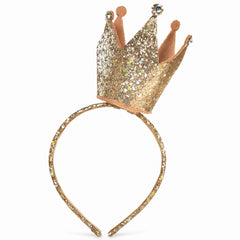 Glittering Gold Birthday Crown Headband