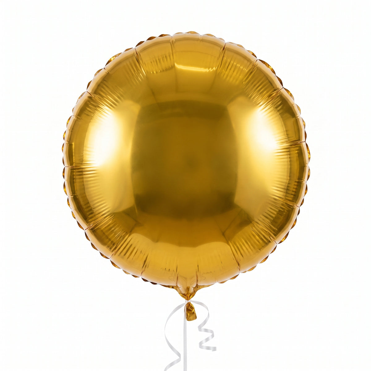 Elegant Gold Metallic Round Balloon - 18-Inch
