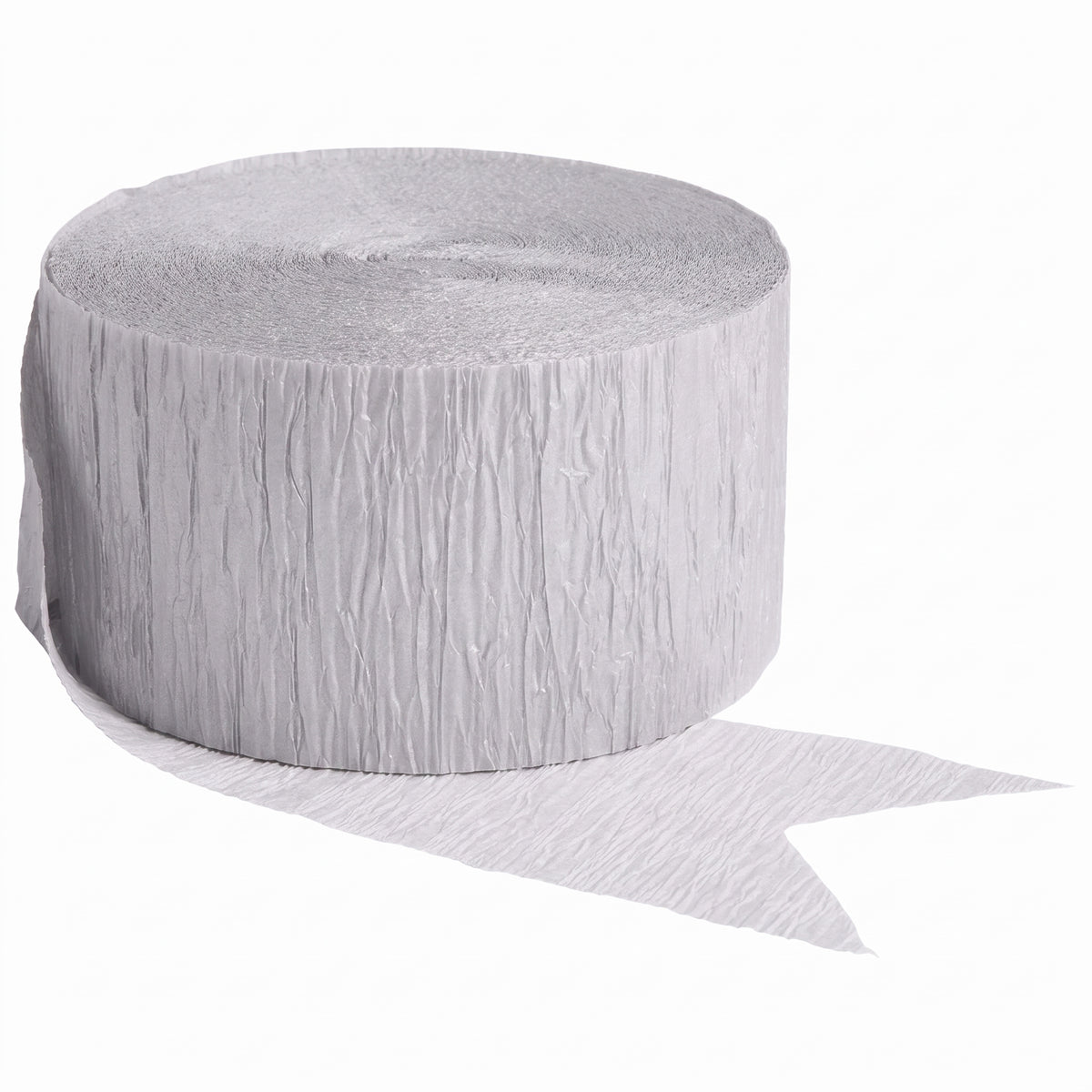 Silver Crepe Streamer - 81ft