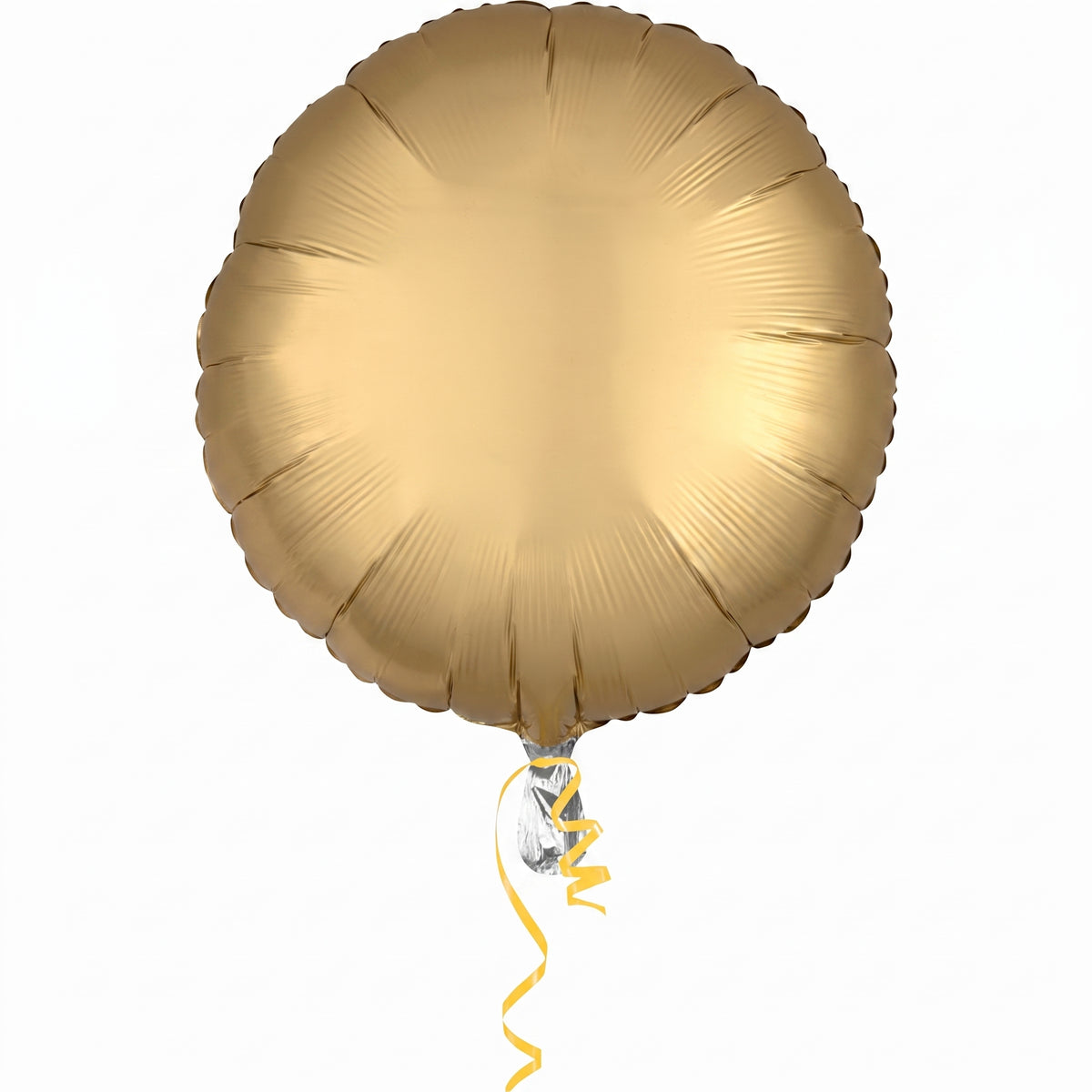 Elegant Satin Gold Circular Foil Balloon - 18 Inch
