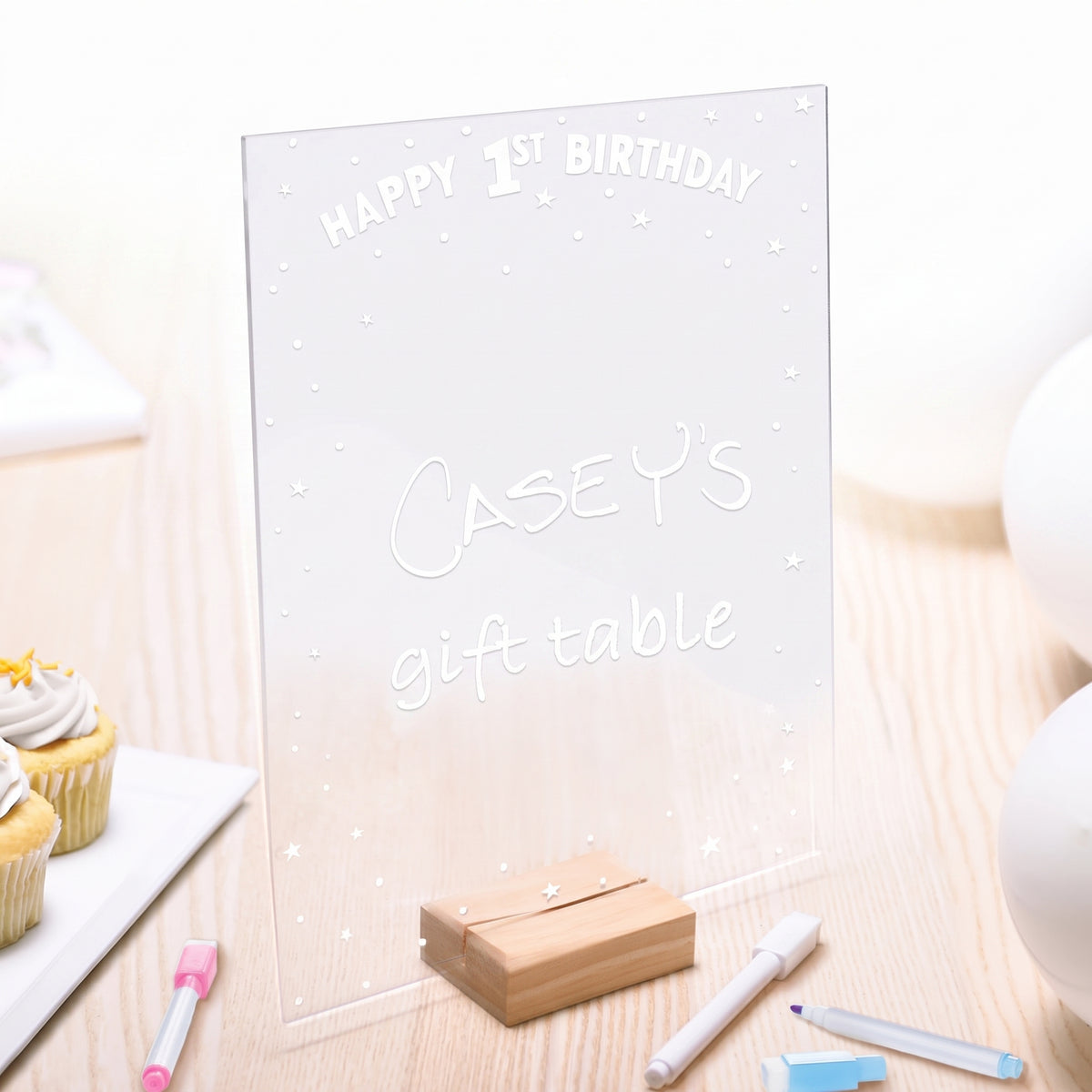 Baby's First Birthday Customizable Acrylic Sign
