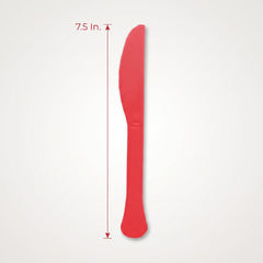 Heavy Duty Red Plastic Knives - 7.5 in.