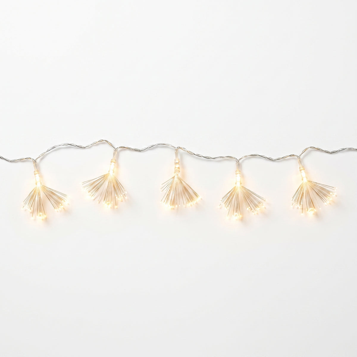 Gold Tassel LED String Lights - 5 ft, Battery Operated