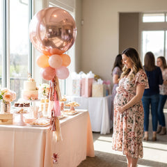 Rose Gold Geometric Foil and Latex Balloon Chandelier Kit