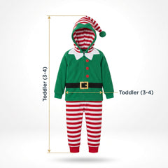 Zipster Elf Costume for Kids - Toddler (3-4)