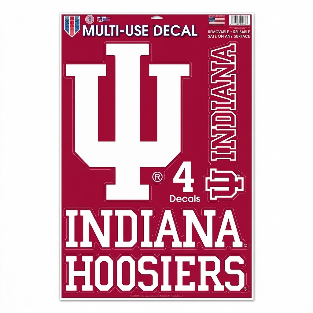 Indiana Hoosiers 11x17 Decal Sheet