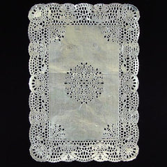 10 In. X 14.5 In. Silver Foil Doilies | 4 Count