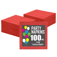 Red Dinner Napkins | 100 Count