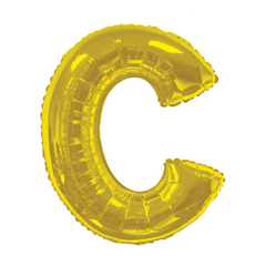 34" Gold Letter - C Balloon