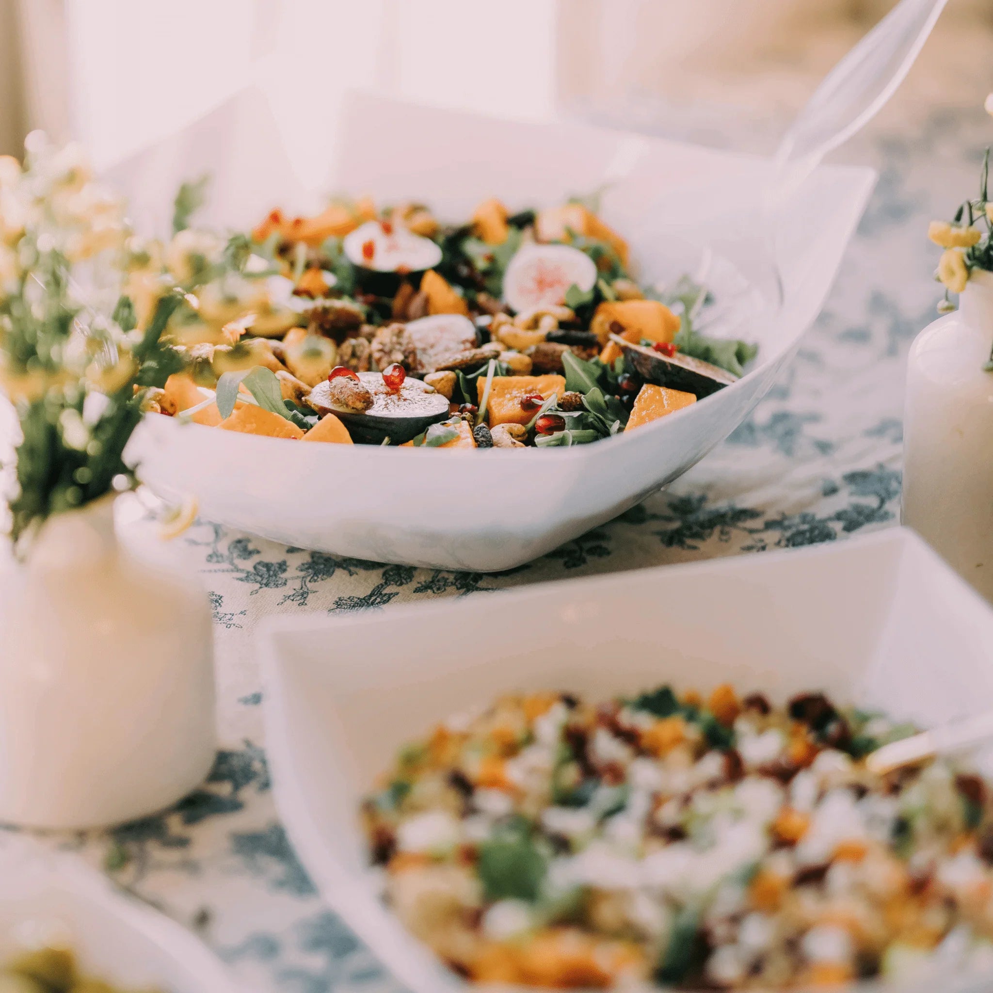 128 Oz. Convex Bowl | White