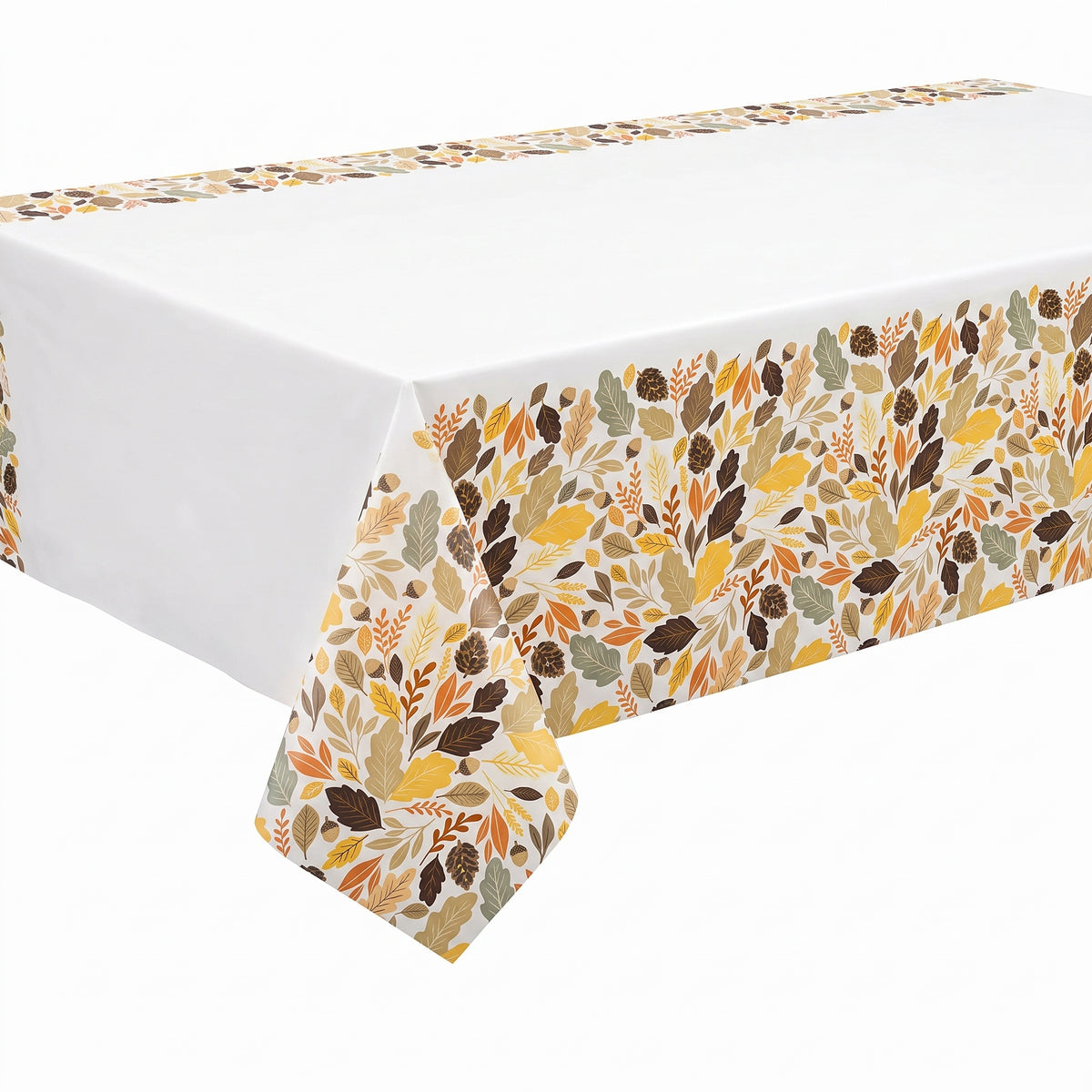 Golden Autumn Harvest Plastic Table Cover