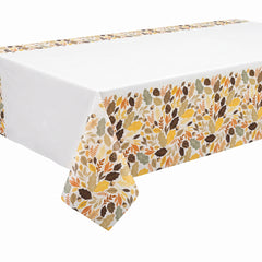 Golden Autumn Harvest Plastic Table Cover