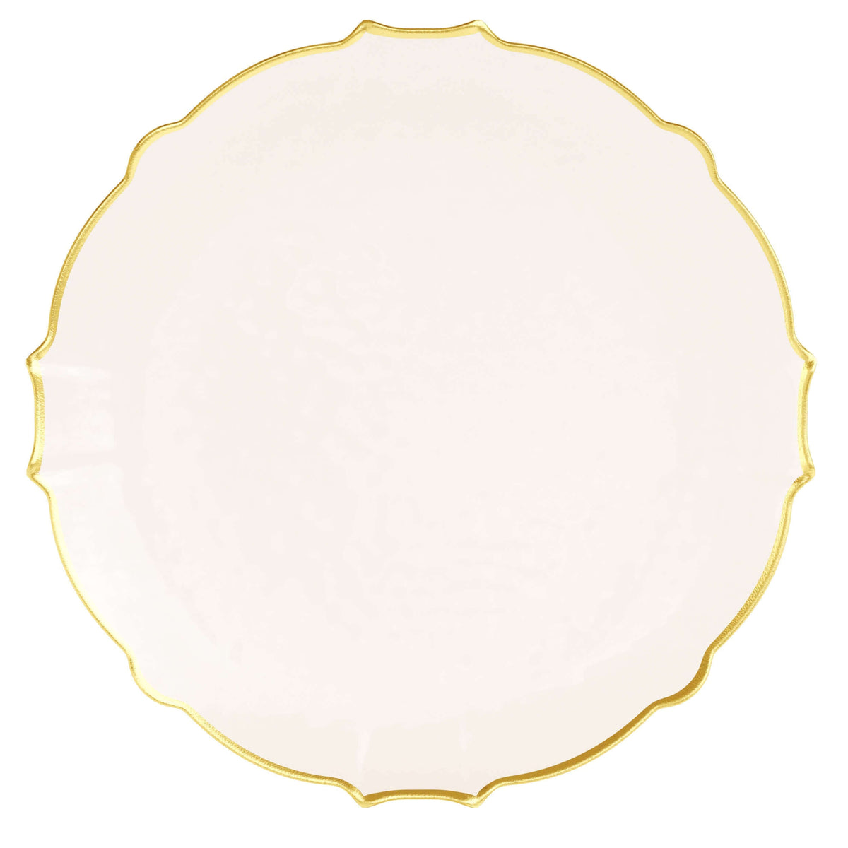 10 In. Rosè/Gold Petal Plates | 20 Count