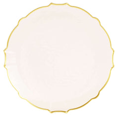 10 In. Rosè/Gold Petal Plates | 20 Count