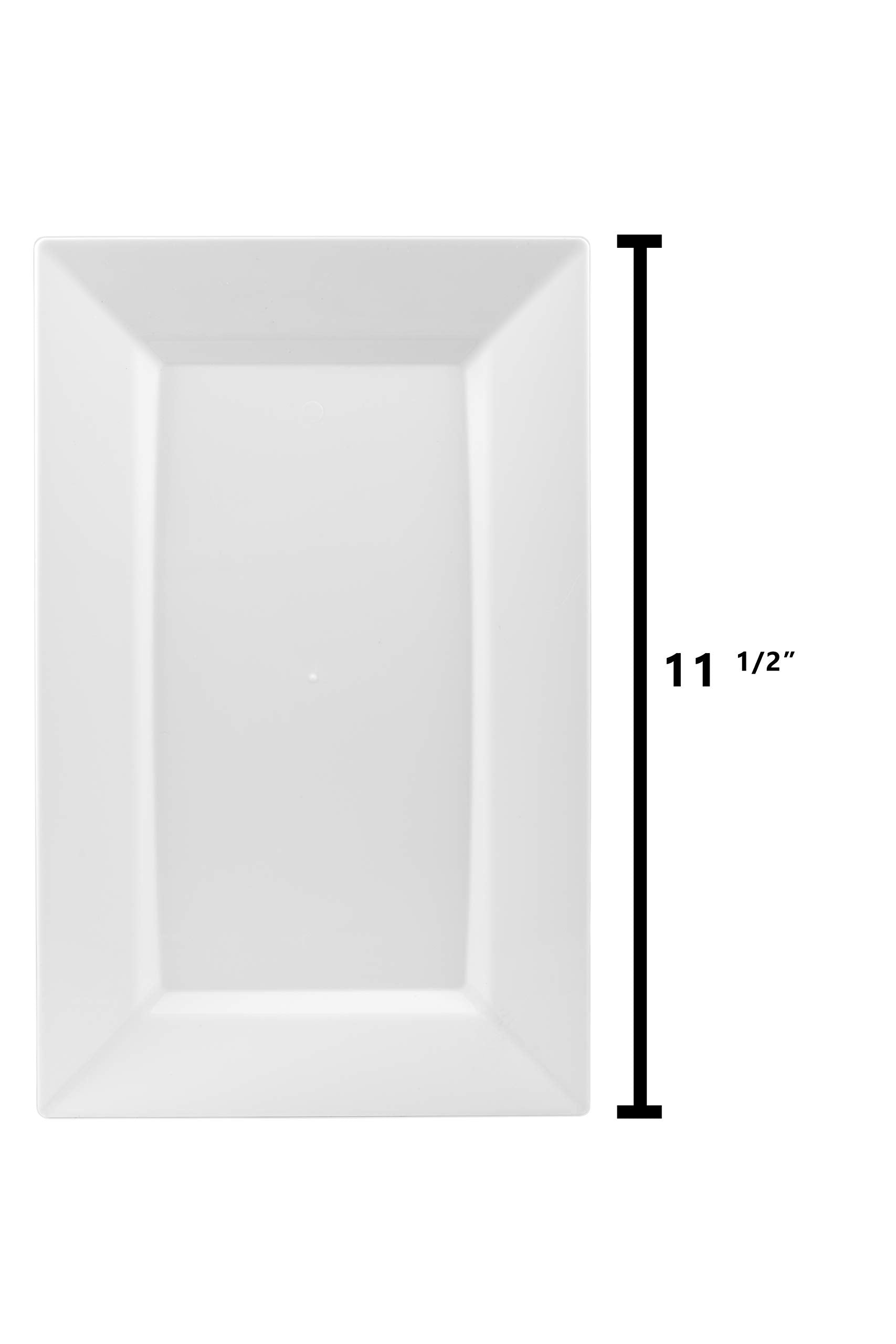 11.5 In. Clear Rectangular Plates | 10 Count