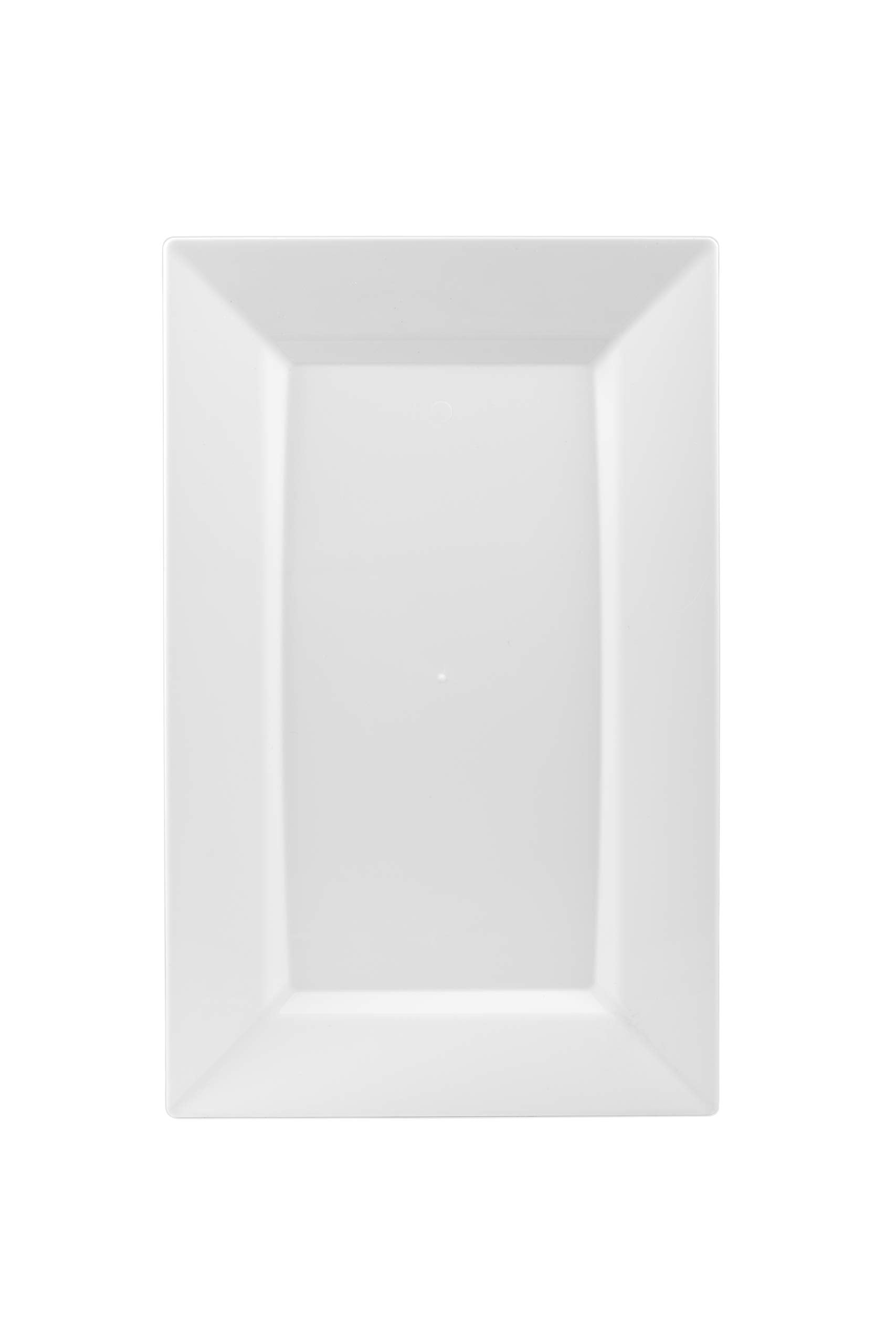 11.5 In. White Rectangular Plates | 10 Count