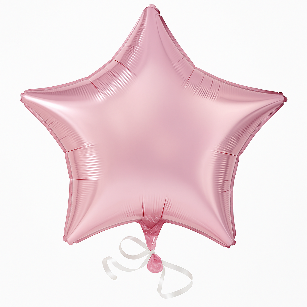 Shimmering Pink Star Foil Balloon - 18-Inch