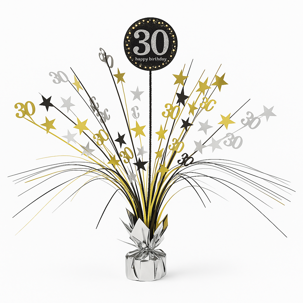 Sparkling Celebration 30th Birthday Spray Centerpiece