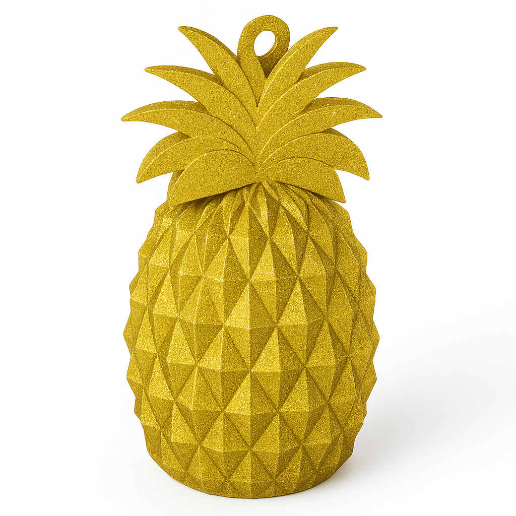 Glittering Gold Pineapple Balloon Weight Accessory