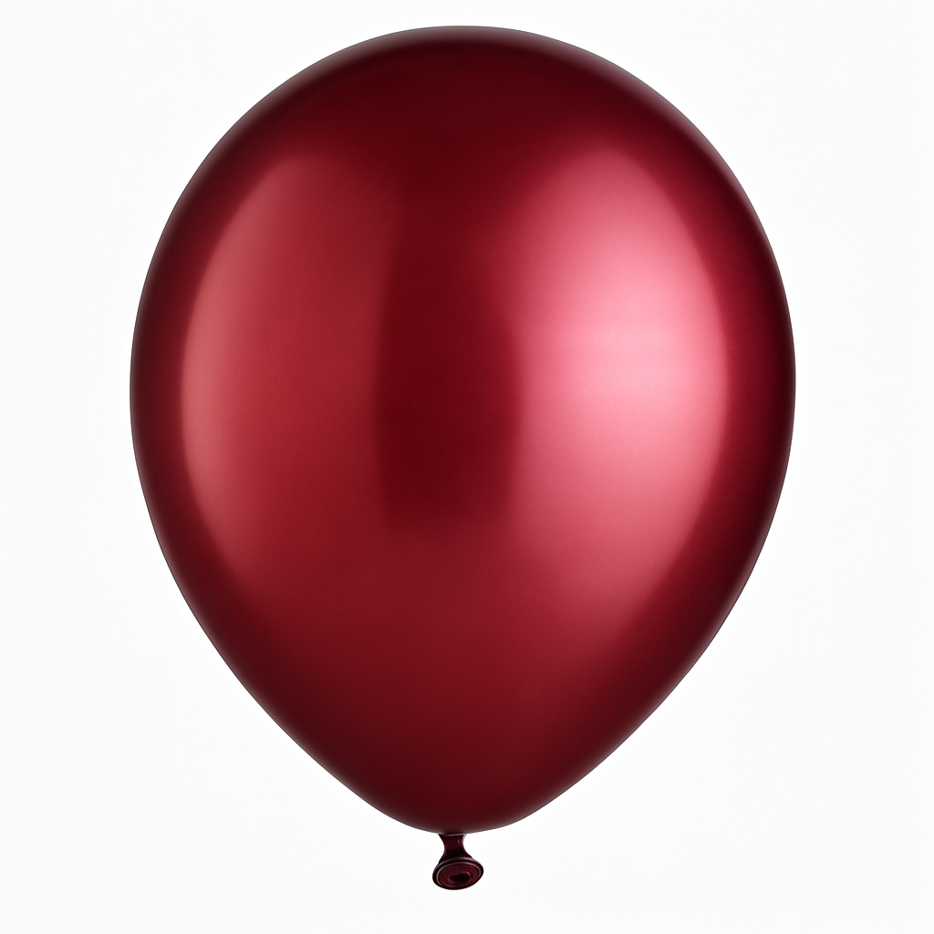 Berry Black Metallic Latex Balloon - 12" Bulk