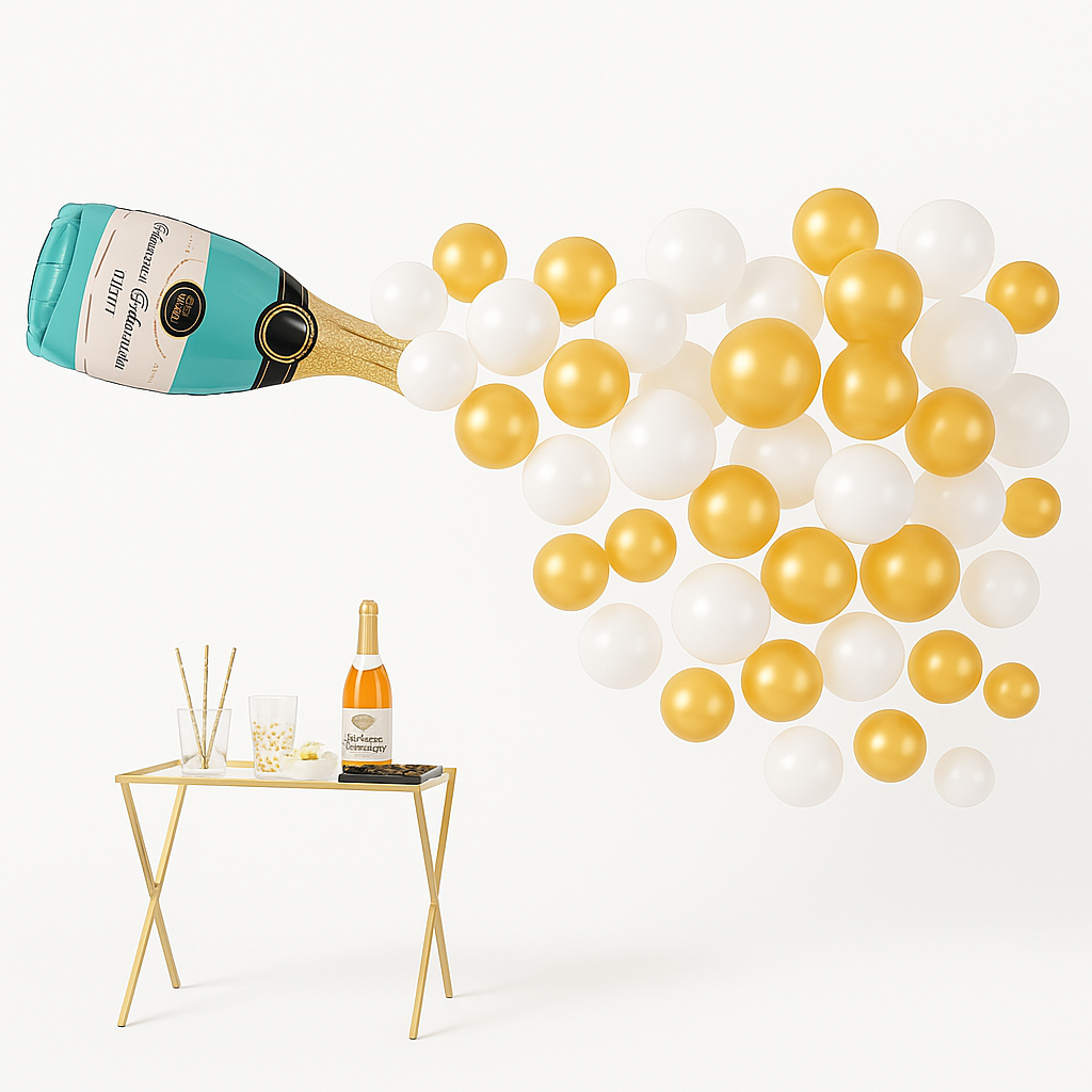 Bubbly Wine Balloon Garland Kit