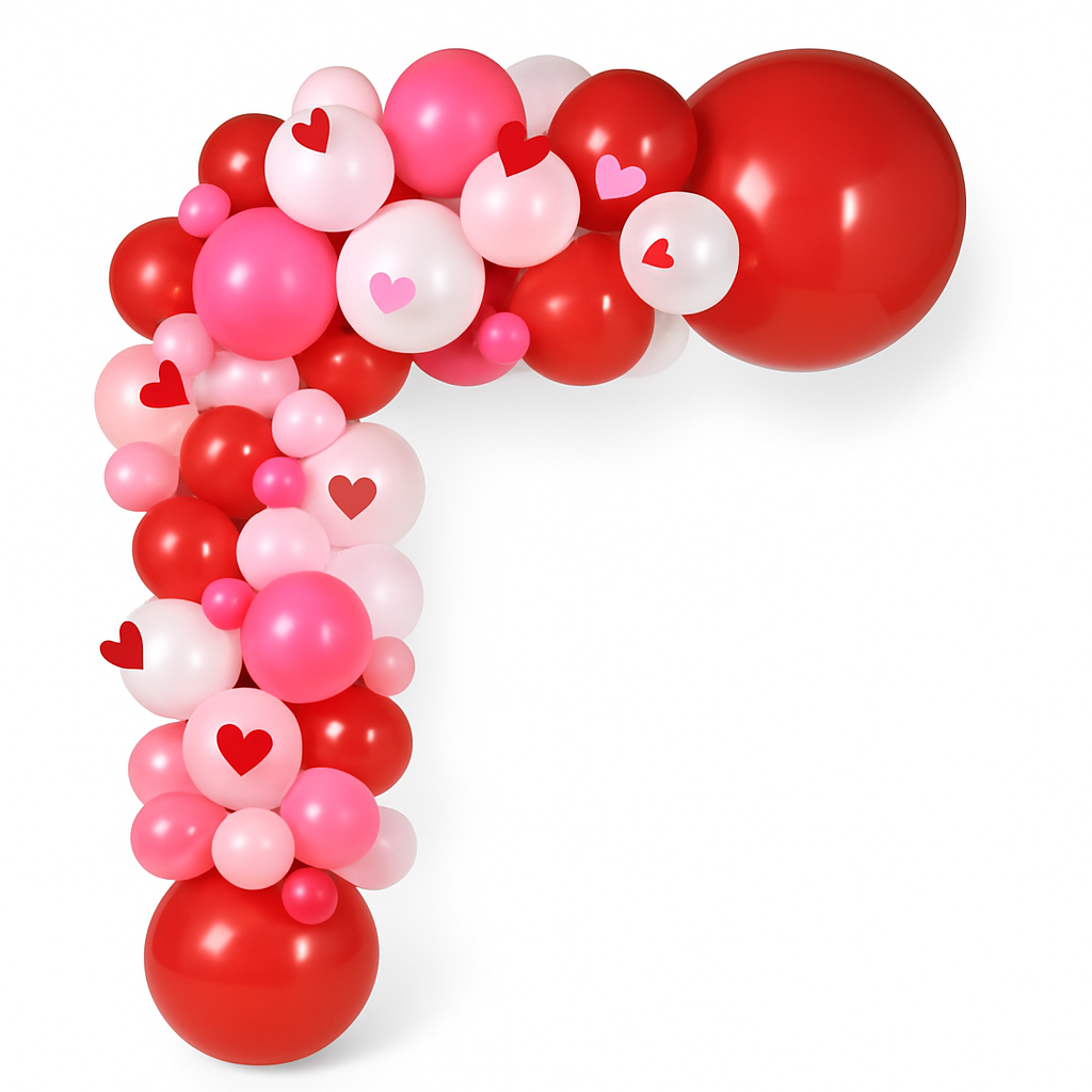 Valentine's Day Latex Balloon Garland Kit