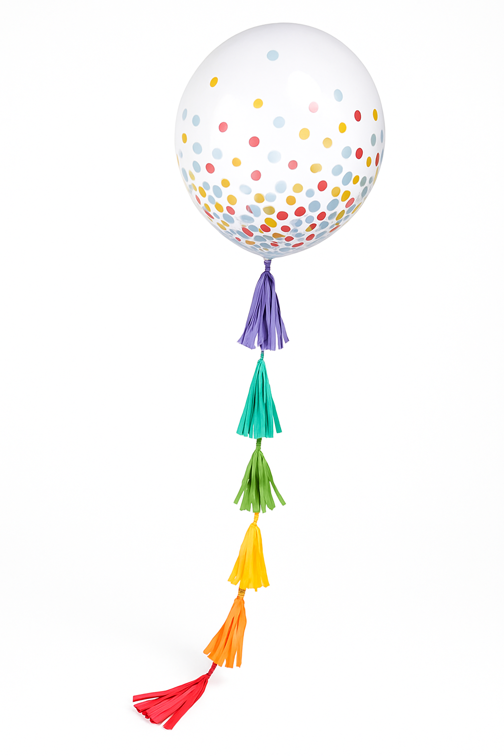 Rainbow Tassel Balloon Tail Accessory, 6-ft