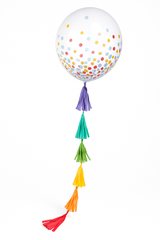 Rainbow Tassel Balloon Tail Accessory, 6-ft