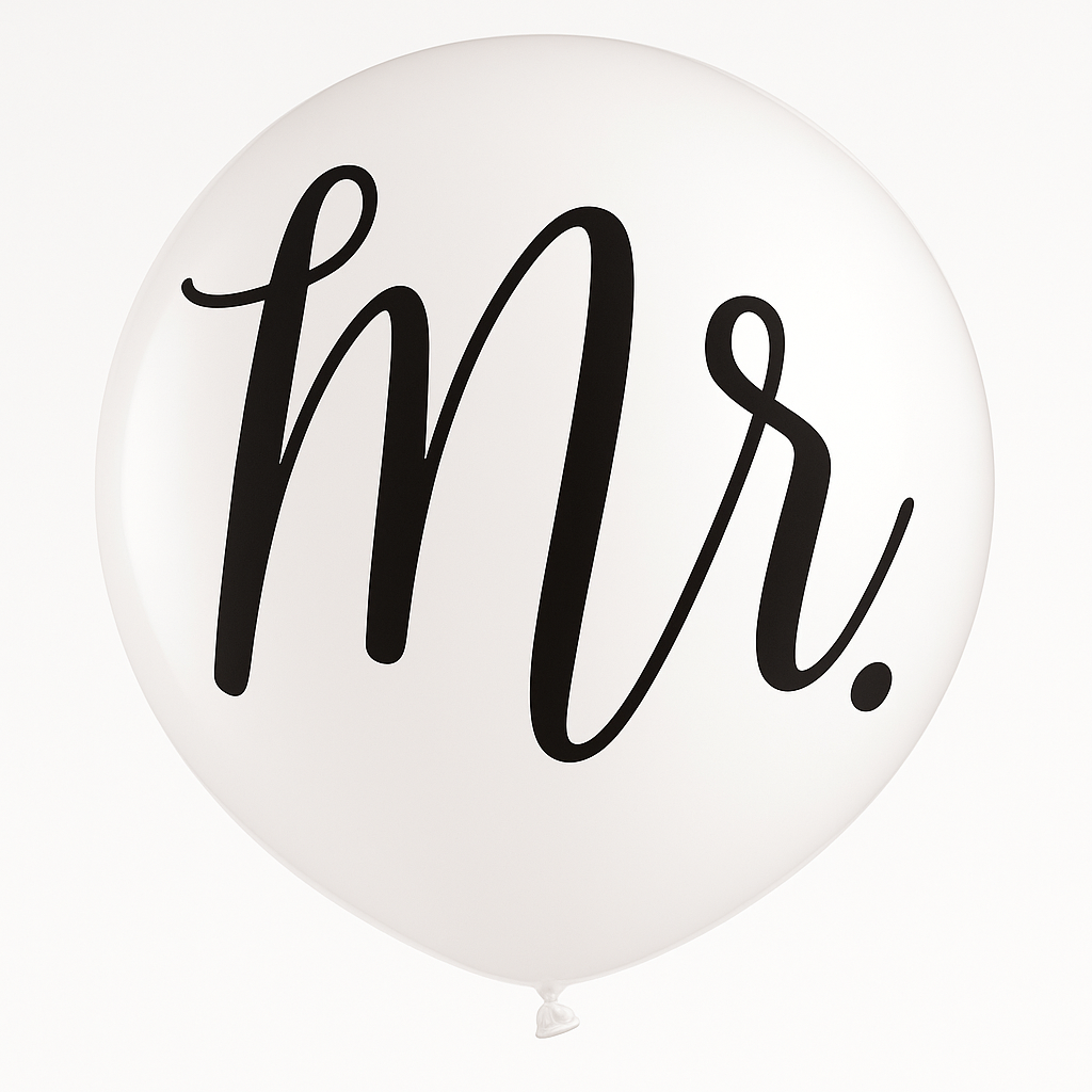 "Mr." 24-Inch Latex Balloon for Weddings