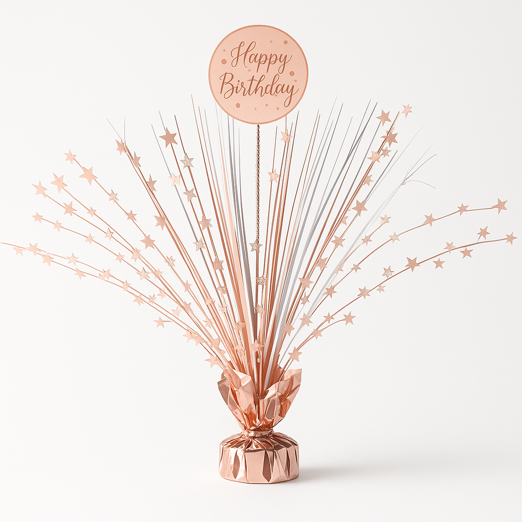 Blush Birthday Sparkle Spray Centerpiece