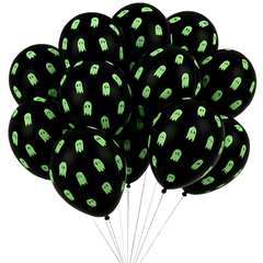 Ghost Glow 12" Latex Balloons - Pack of 15