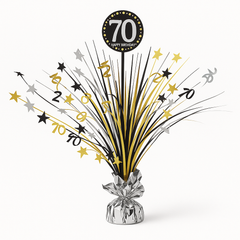Sparkling Celebration 70th Birthday Centerpiece Spray